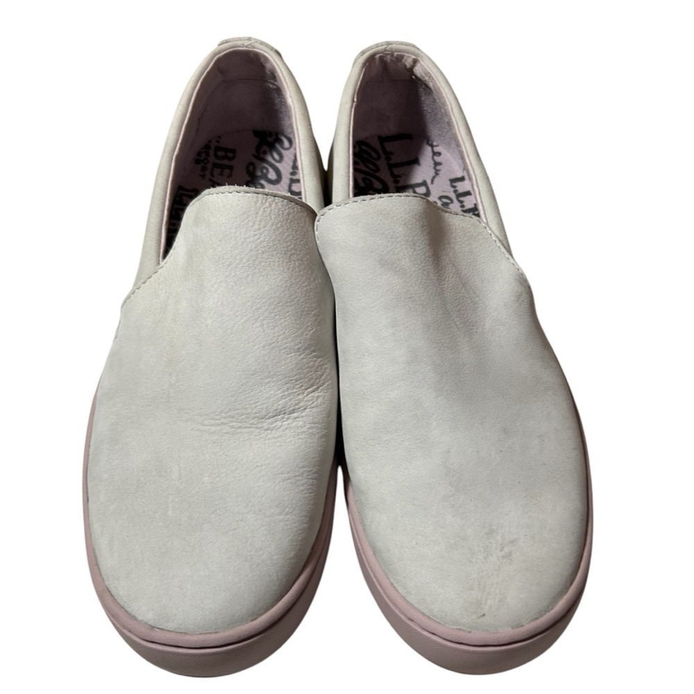 L.L.Bean Eco Bay Leather Slip-On Women's Flats Casual Shoes - Size 10